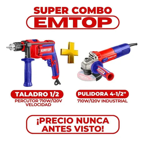 Combo Taldro + Pulidora EMPTOP Industrial