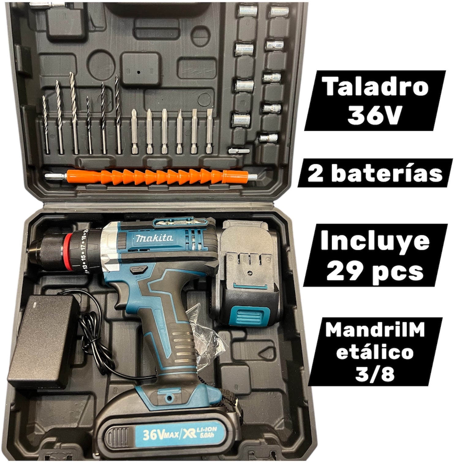Taladro inalámbrico 36V 3/8