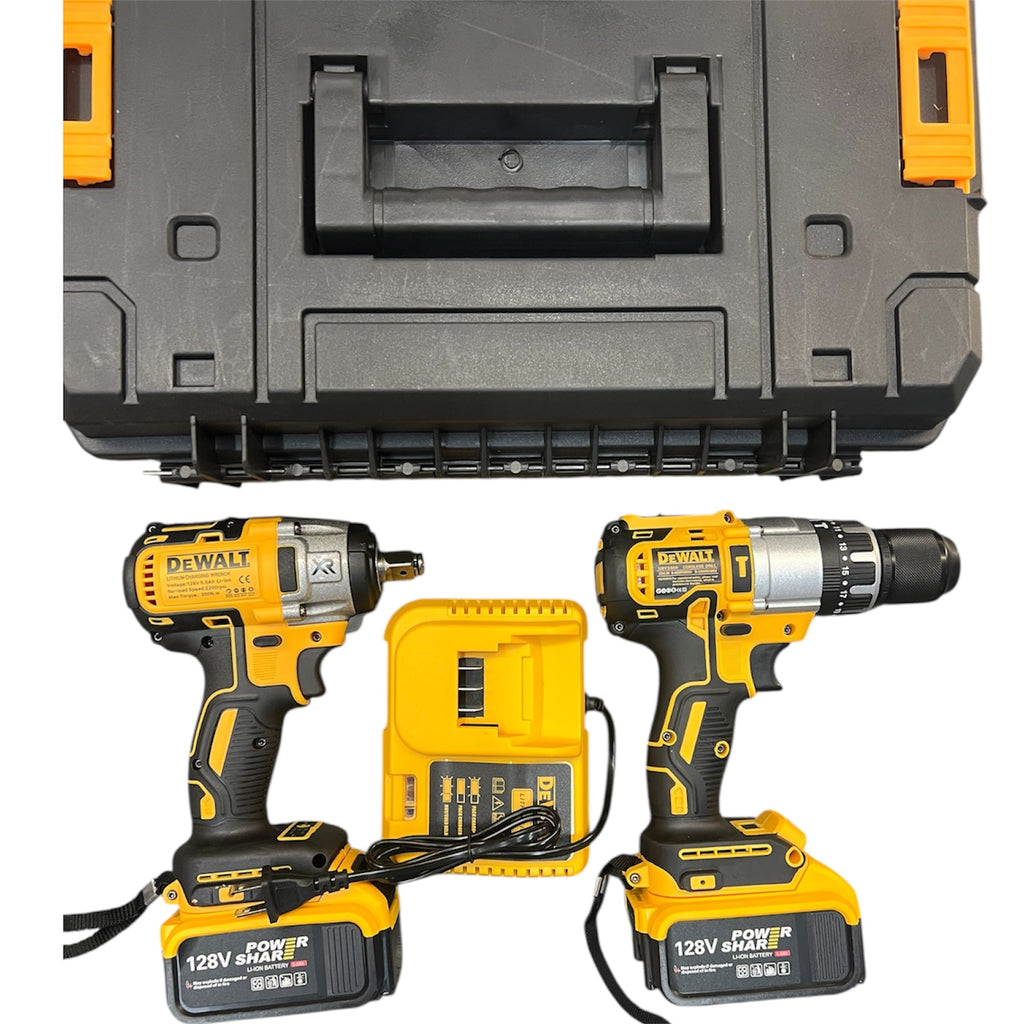 Combo llave de impacto 1/2 350N.M + Taladro inalámbrico 1/2 35N.M