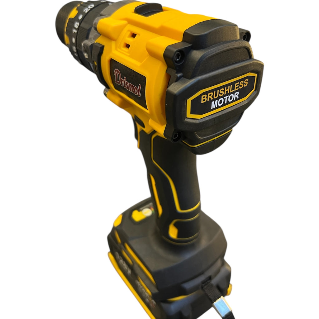 Taladro inalámbrico industrial 1/2  80 N.M motor brushless, Percutor