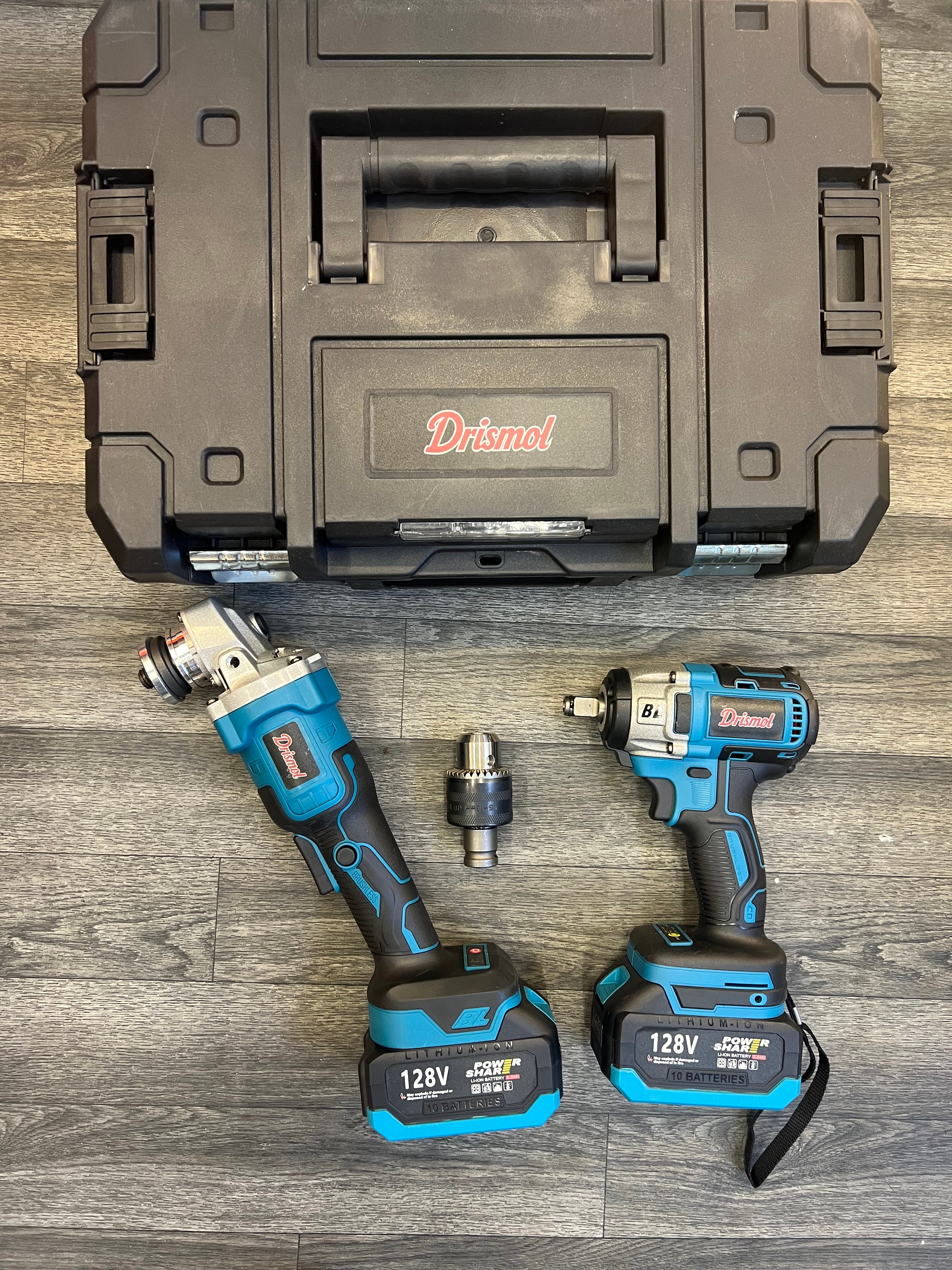 Combo Llave de impacto + Pulidora inalámbrica 128V