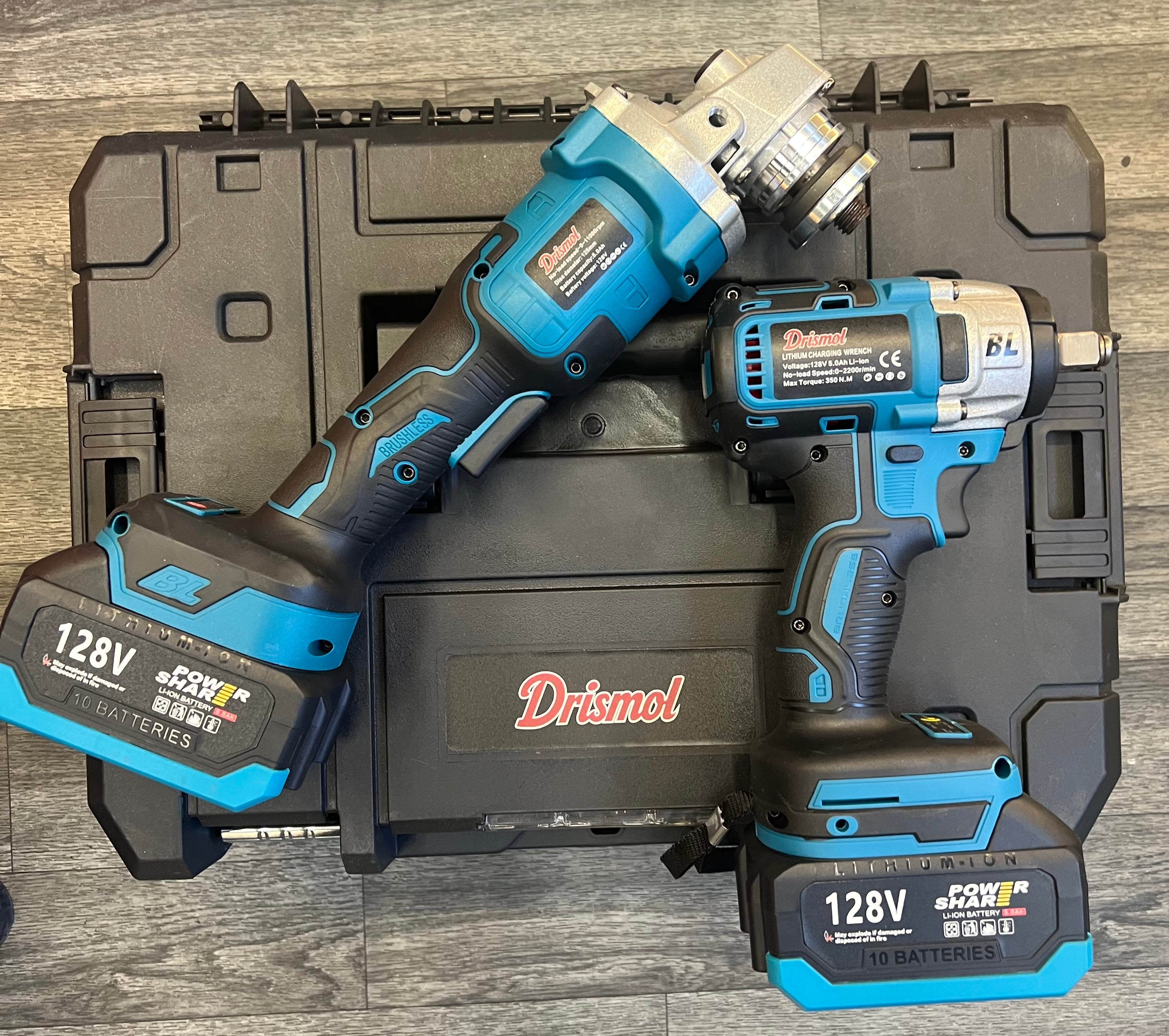 Combo Llave de impacto + Pulidora inalámbrica 128V