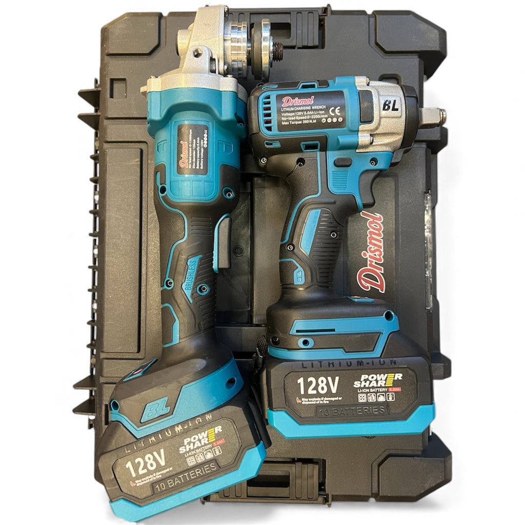 Combo Llave de impacto + Pulidora inalámbrica 128V